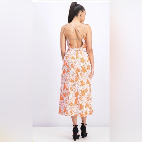 NWOT Free People Beach Party Midi Dress - Picture 5 of 16